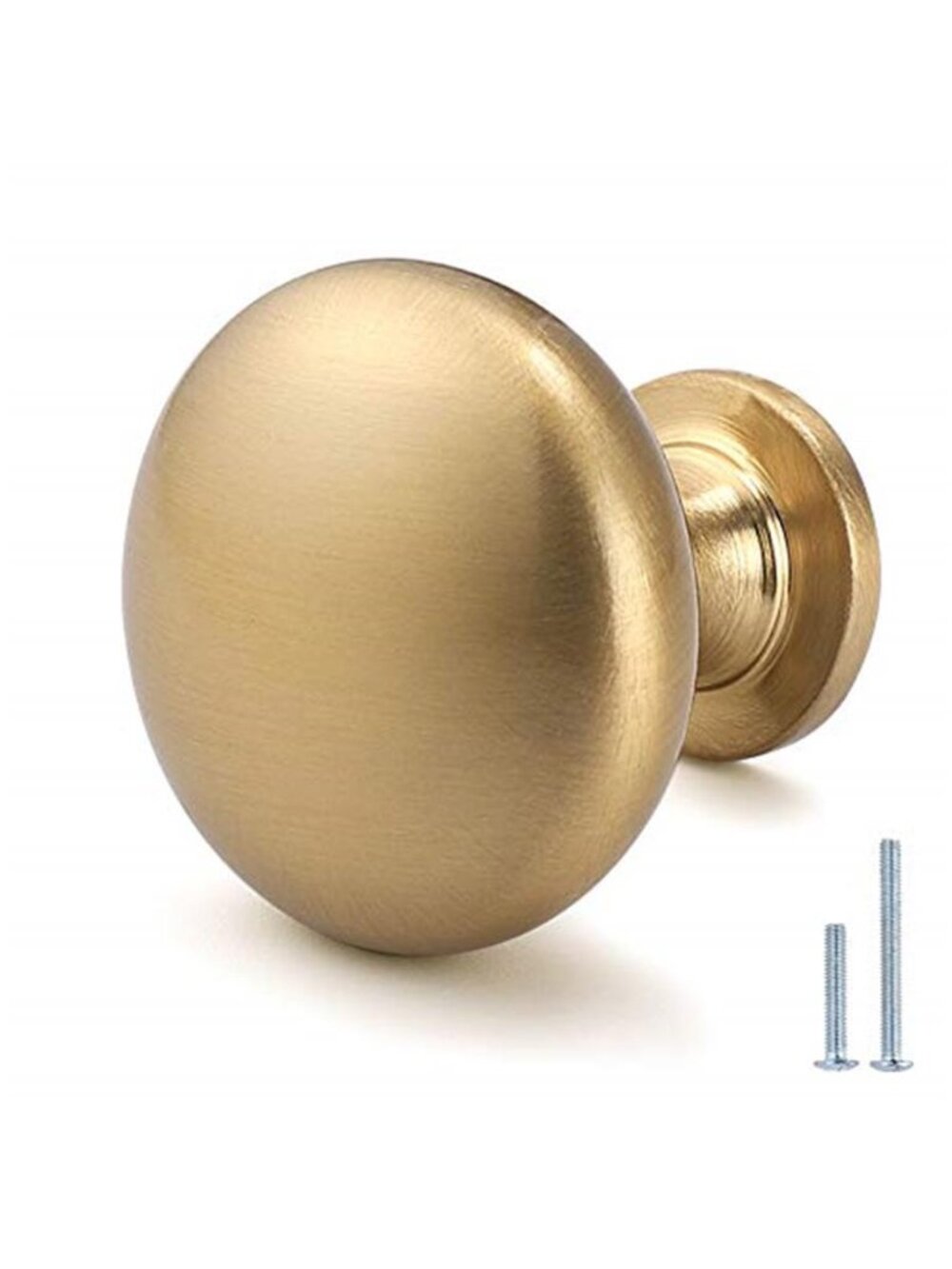 Aged Brass Knobs 12 Pack, Solid Warm Gold Cabinet Knobs, Antique Brass Drawer
